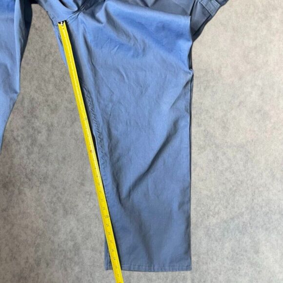 Red Kap Snap Front Cotton Work Coverall Mens Size 56 R Blue Long Sleeve Uniform - Picture 12 of 14